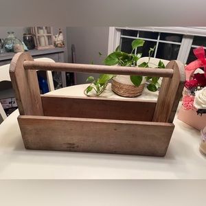 Antiques wood tool box